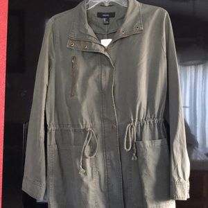 NEW WITH TAGS olive green army/utility jacket